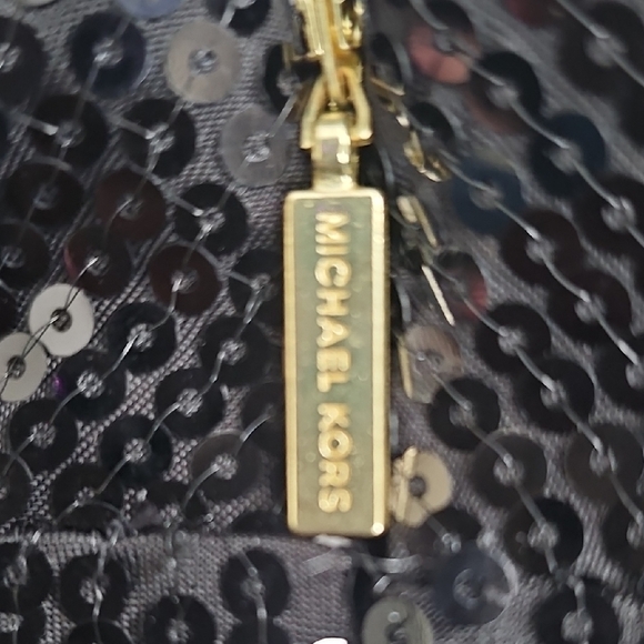 Micheal Kors sz 10 bkack sequin jumpsuit - Picture 7 of 14